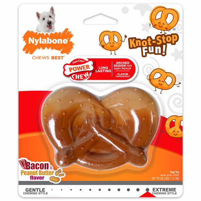 Nylabone Power Chew Pretzel Dog Toy, Small - for dogs up to 25lbs