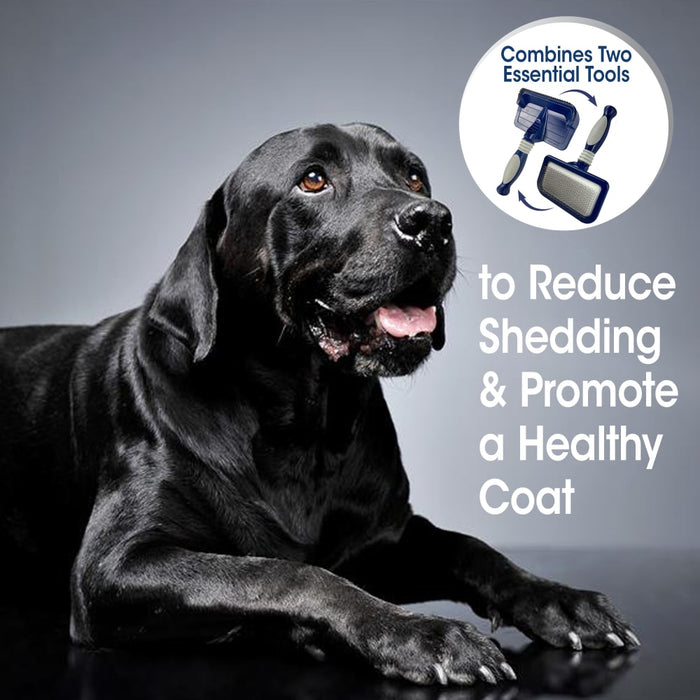 Magic Coat Professional Series Dual-Sided Deshedder for Dogs