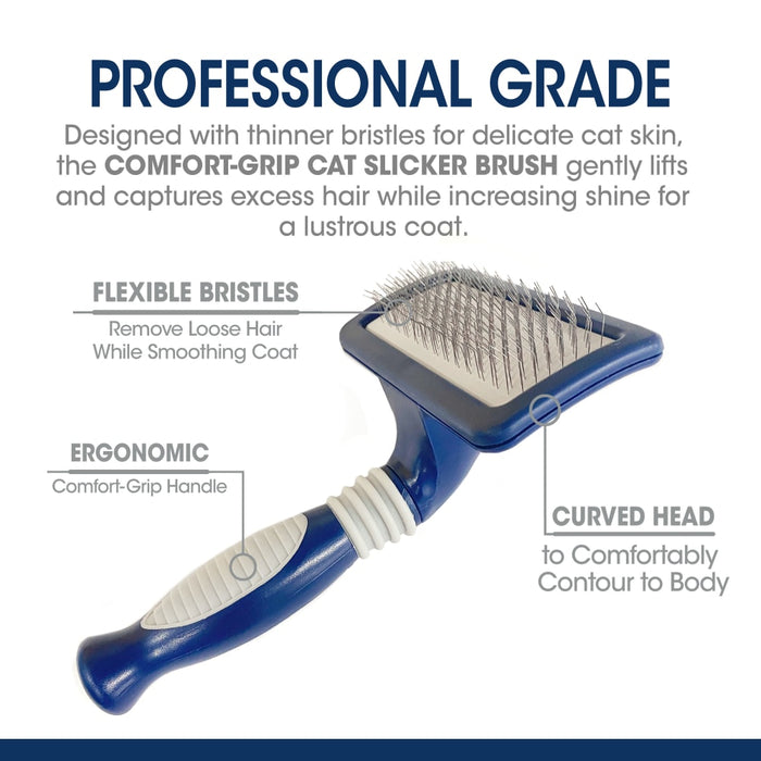 Magic Coat Professional Series Comfort-Grip Cat Slicker Brush