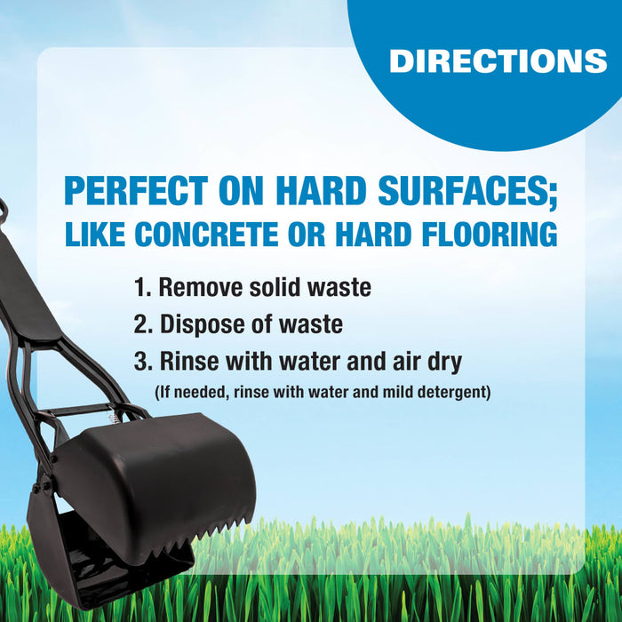 Spring Action Dog Pooper Scooper For Grass