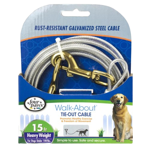 Heavy Weight Dog Tie Out Cable, 15 ft.