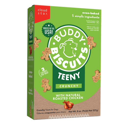 Cloud  Star Buddy Biscuits Oven Baked Teeny Crunchy Dog Treats, Roasted Chicken, 8oz
