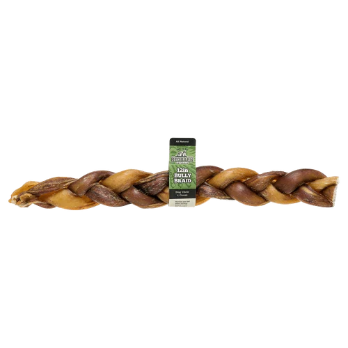 Redbarn Naturals Braided Bully Stick, 12"
