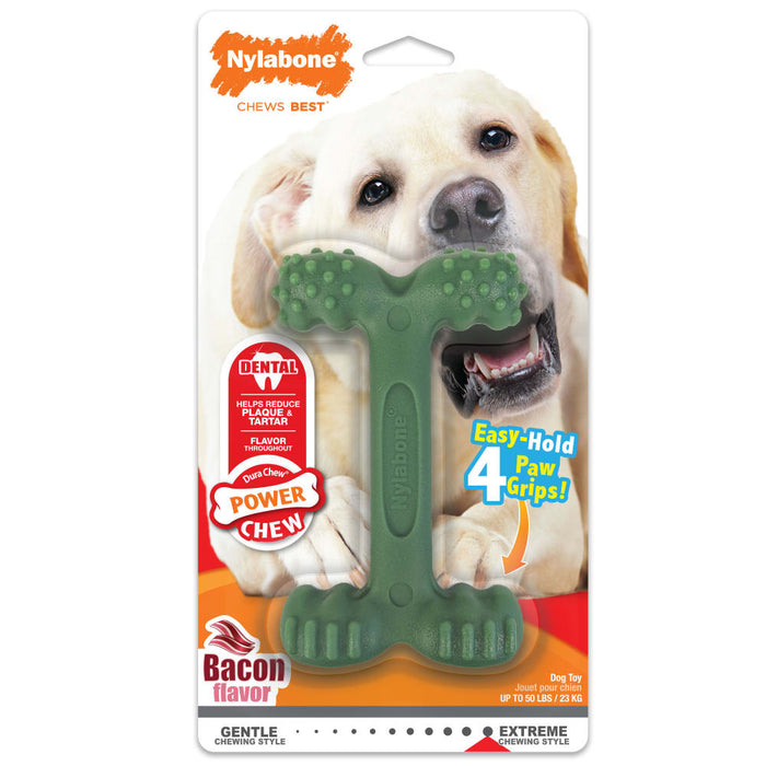 Nylabone Power Chew Easy-Hold Dog Dental Chew Toy, Large