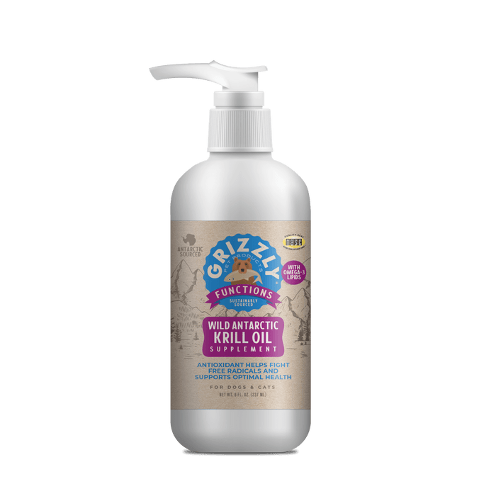 Grizzly Wild Antarctic Krill Oil for Dogs & Cats