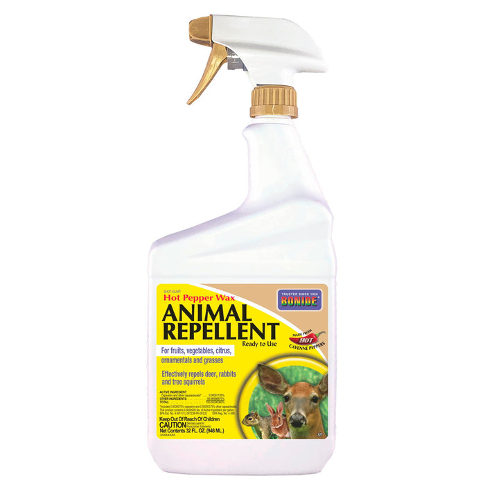 Bonide Hot Pepper Wax Animal Repellent Ready-to-Use, 1qt