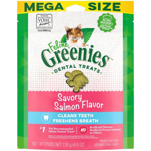 Greenies Feline Dental Salmon Flavor Cat Treats