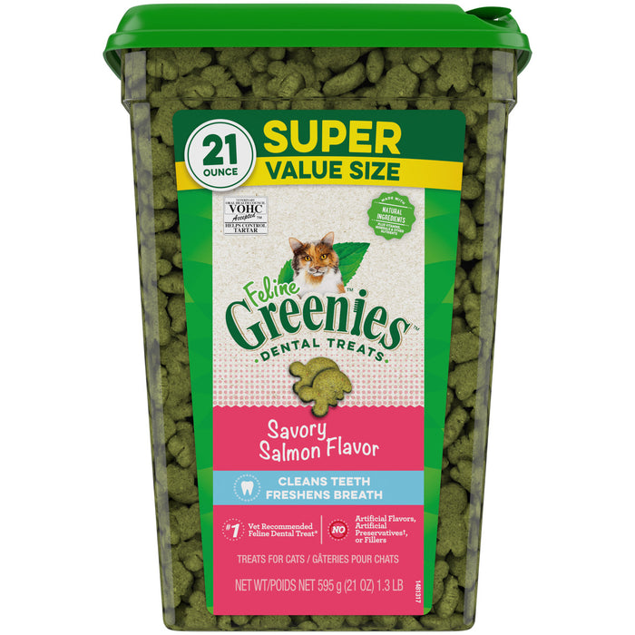 Greenies Feline Dental Salmon Flavor Cat Treats