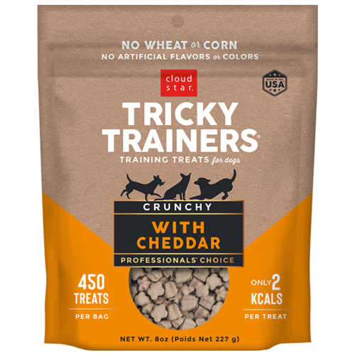 Cloud Star Tricky Trainers Crunchy with Cheddar Dog Treats, 8oz