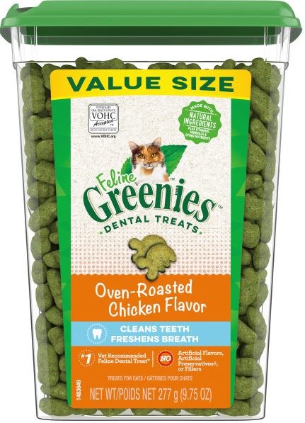 Greenies Feline Dental Oven Roasted Chicken Flavor Cat Treats