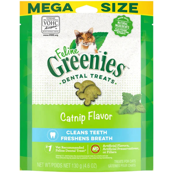 Greenies Feline Dental Catnip Flavor Cat Treats