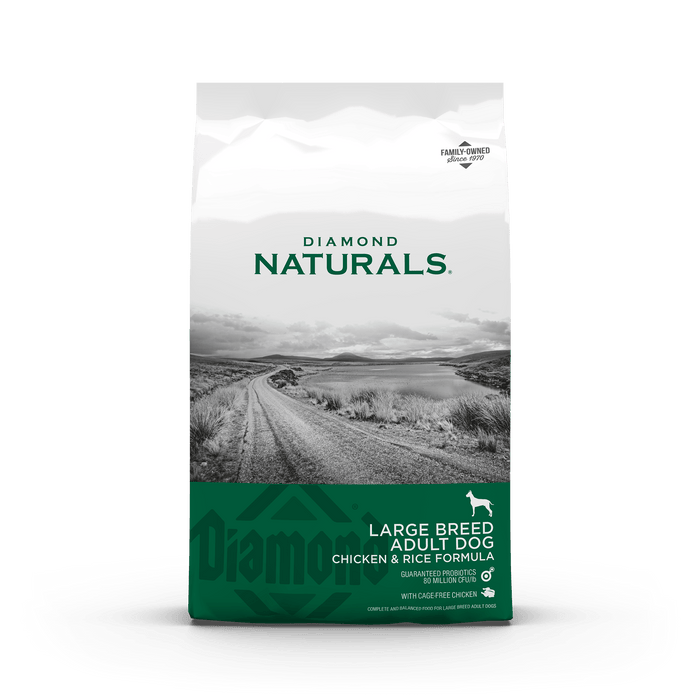 Diamond Naturals Large Breed Chicken & Rice Formula Dry Dog Food, 40lbs