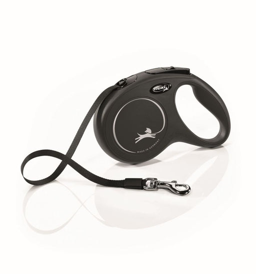 Flexi Classic Nylon Cord Dog Leash Black, 16 ft, Medium, Up To 55 lb