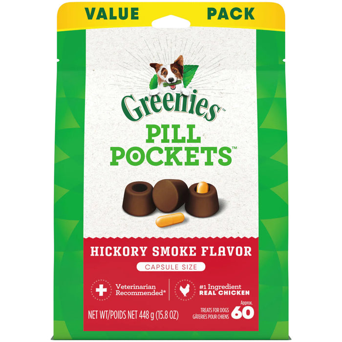 Greenies Pill Pockets Canine Hickory Smoke Flavor Dog Treats