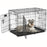 Midwest Contour Double Door Folding Dog Crate, 30.94" L X 19.4" W X 21.49" H, Medium, Black