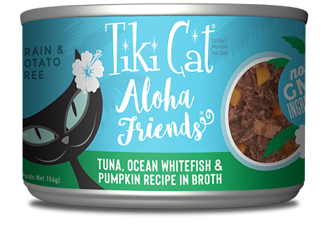 Tiki Cat® Aloha Friends™ Tuna, Ocean Whitefish & Pumpkin Canned Cat Food, 5.5oz
