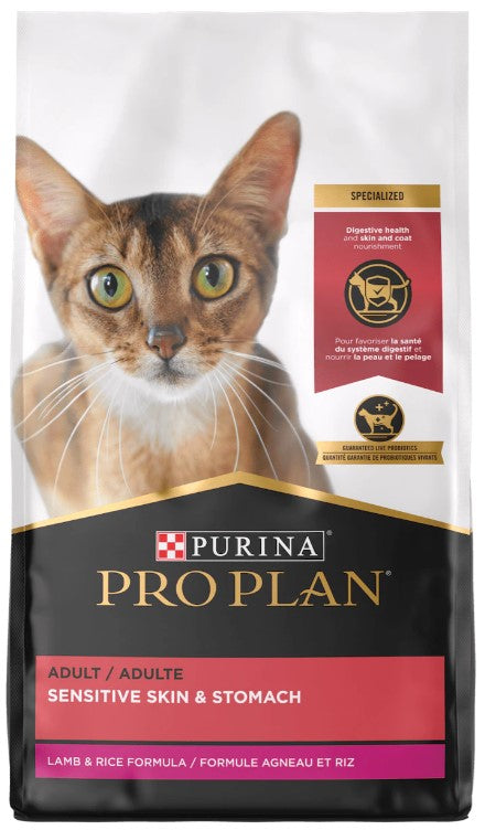 Purina Pro Plan Focus Adult Sensitive Skin & Stomach Lamb & Rice Formula Dry Cat Food