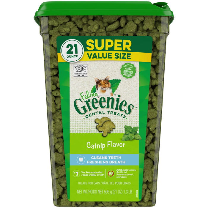 Greenies Feline Dental Catnip Flavor Cat Treats