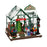 8" LED Christmas Greenhouse with Rotating Tree & Music Table Décor