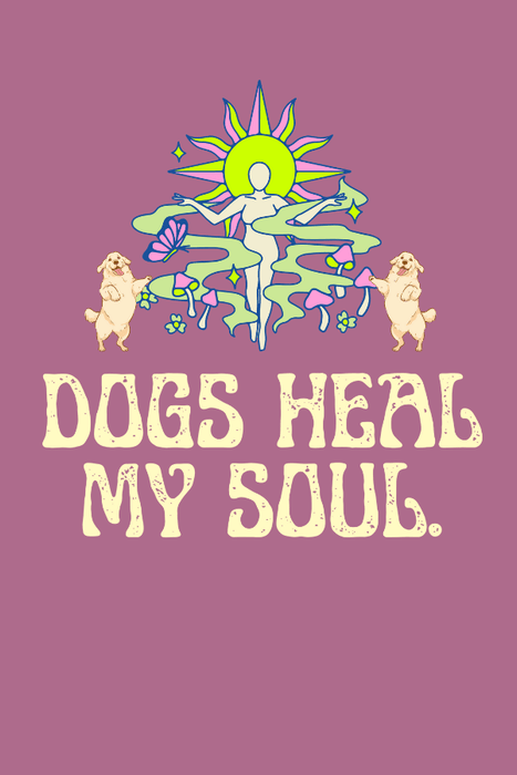 Dogs Heal My Soul (Unisex Short Sleeve Tee)