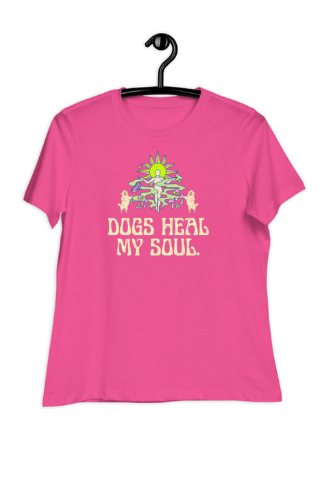 Dogs Heal My Soul (Ladies Cut Short Sleeve Tee)