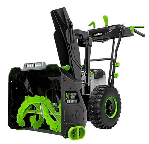 EGO 24" Self-Propelled 2-Stage Snow Blower with Peak Power Kit (2* 7.5Ah Batteries, Dual Port Charger)