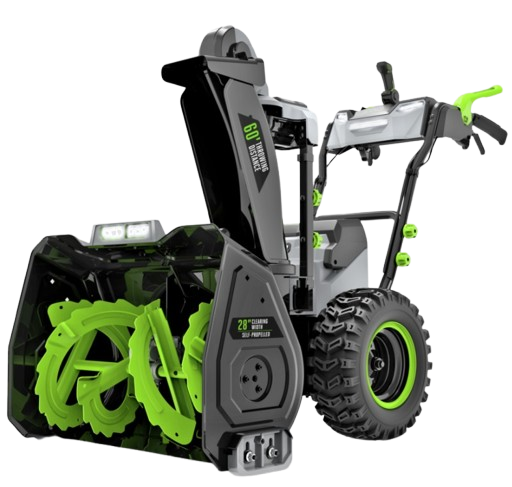 EGO 28" Self-Propelled 2-Stage Snow Blower with Peak Power & Steel Auger (2* 12Ah Batteries, Dual Port Charger)