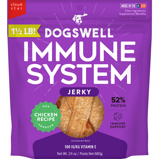 Dogswell Immune System Jerky Treats, Chicken Breast