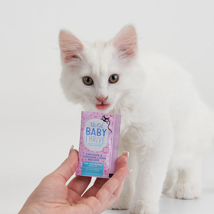 Tiki Cat® Baby Thrive Chicken & Chicken Liver Recipe Supplement for Cats, 5.6oz, 20pk