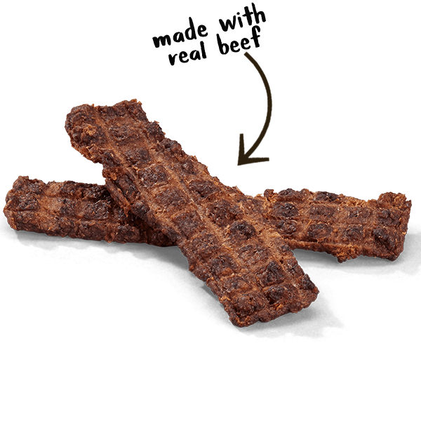 Cloud Star Wag More Bark Less Grain Free Texas Style BBQ Jerky, Beed Recipe Dog Treats, 10oz