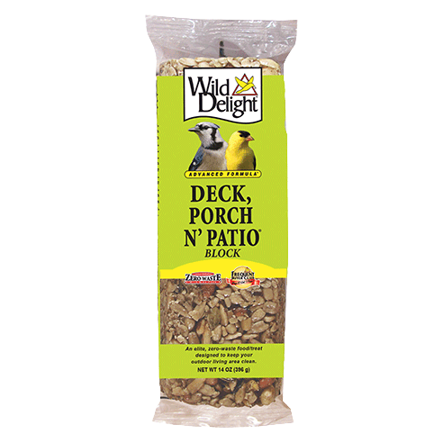 Wild Delight Deck, Porch N Patio Bird Food Block, 14oz