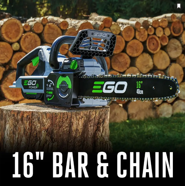 EGO POWER+ 16” Chain Saw Kit (2.5Ah Battery, 56V 210W Charger)