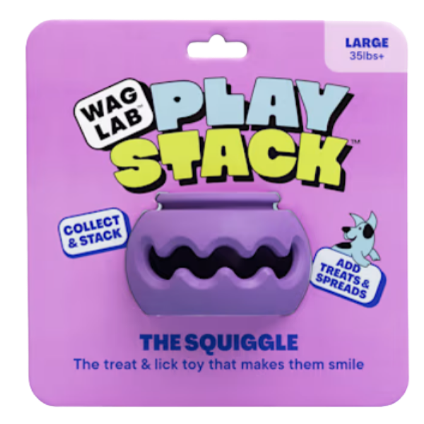 WAGLAB Play Stack Interactive Dog Toy The Squiggle