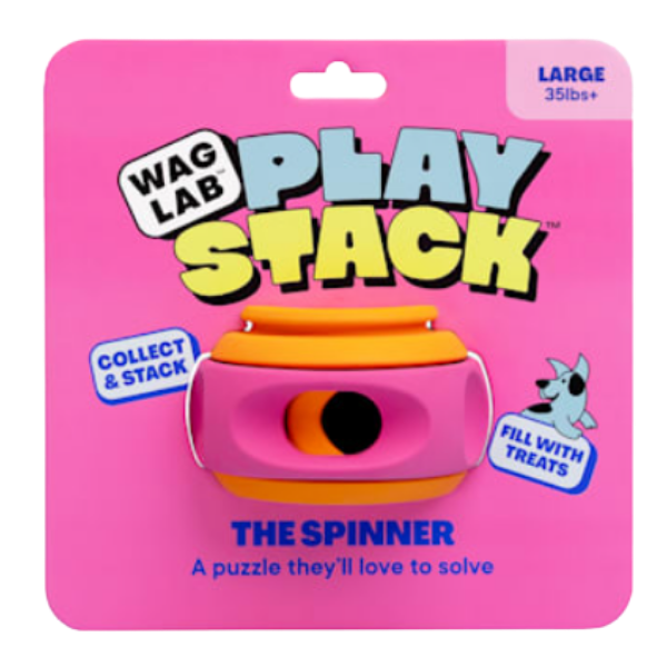 WAGLAB Play Stack Interactive Dog Toy The Spinner