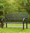 Hummingbird Metal Garden Bench, Black