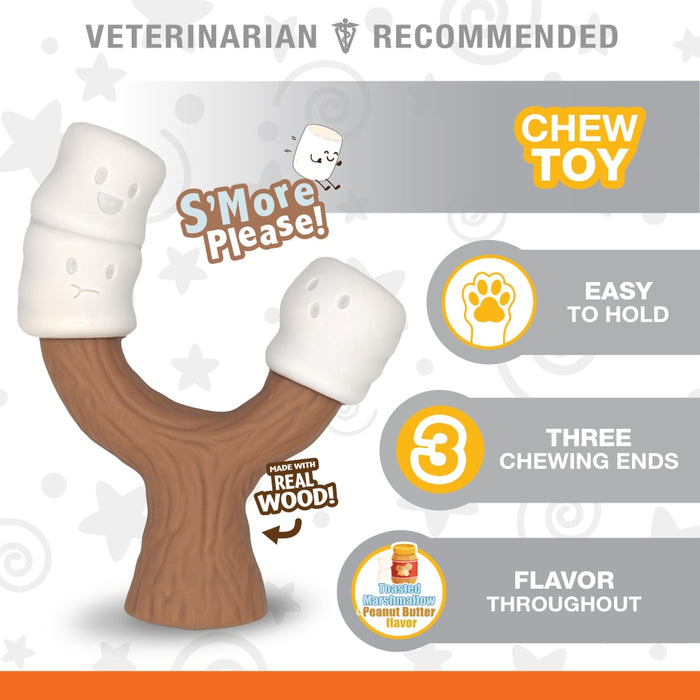 Nylabone Strong Chew Marshmallow Stick Dog Toy, Large/Giant