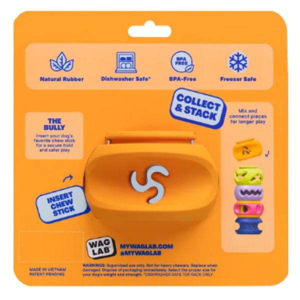 WAGLAB Play Stack Interactive Dog Toy The Bully