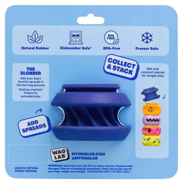 WAGLAB Play Stack Interactive Dog Toy The Slobber