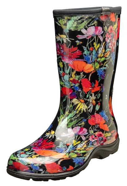 Slogger Rain Boots - In Fields Black