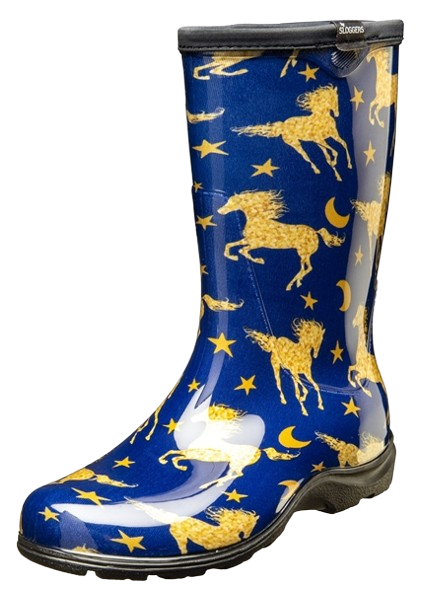 Slogger Rain Boots - Horse Star Blue