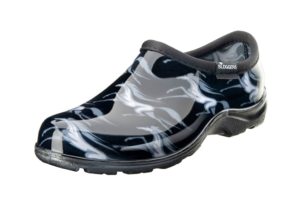 Slogger Garden Shoes - Black Horses