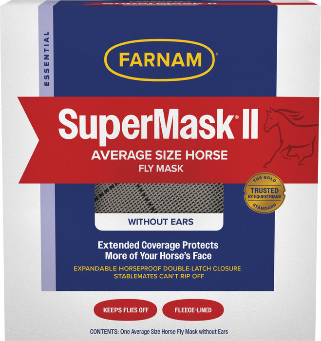 Farnam Supermask II Classic (Without Ears) Equine Fly Mask