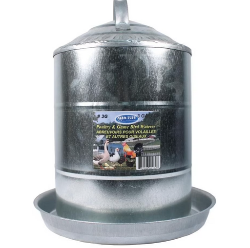 Galvanized Poultry & Game Bird Waterer