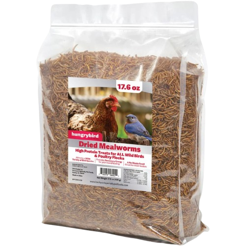Hungrybird Dried Mealworms, 17.6oz