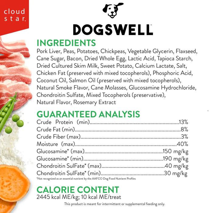 Dogswell Hip & Joint Soft & Chewy Treats, Bacon, 14oz