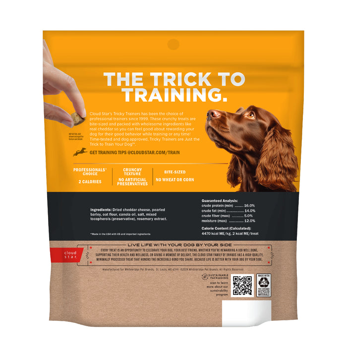 Cloud Star Tricky Trainers Crunchy with Cheddar Dog Treats, 8oz