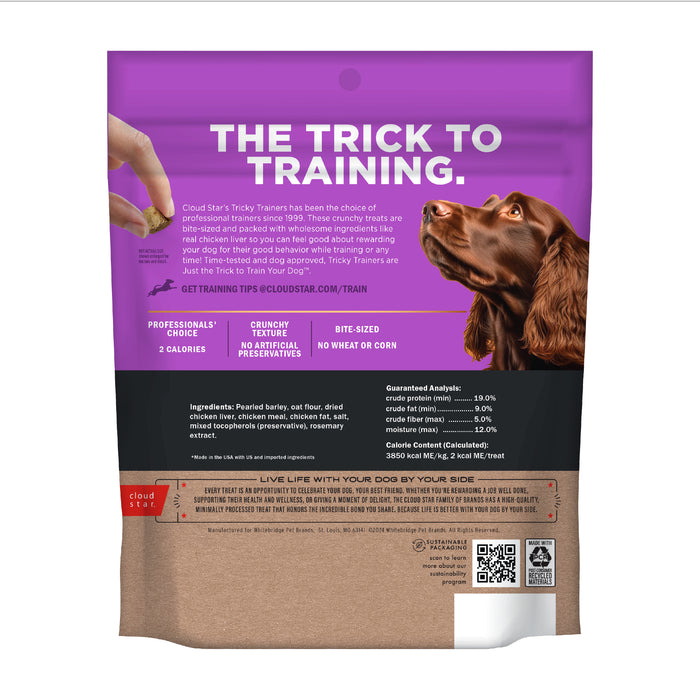 Cloud Star Tricky Trainers Crunchy Dog Treats, Chicken Liver, 8oz