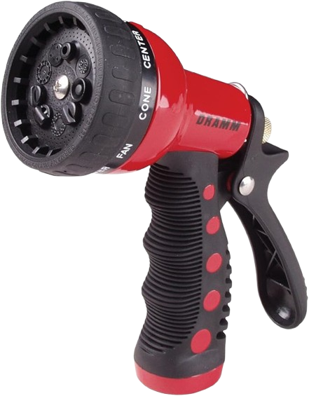 Dramm Revolver 9-Pattern Spray Nozzle, Red
