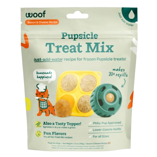 WOOF Bacon & Cheese Pupsicle Mix for Dogs, Bacon, 5.5oz