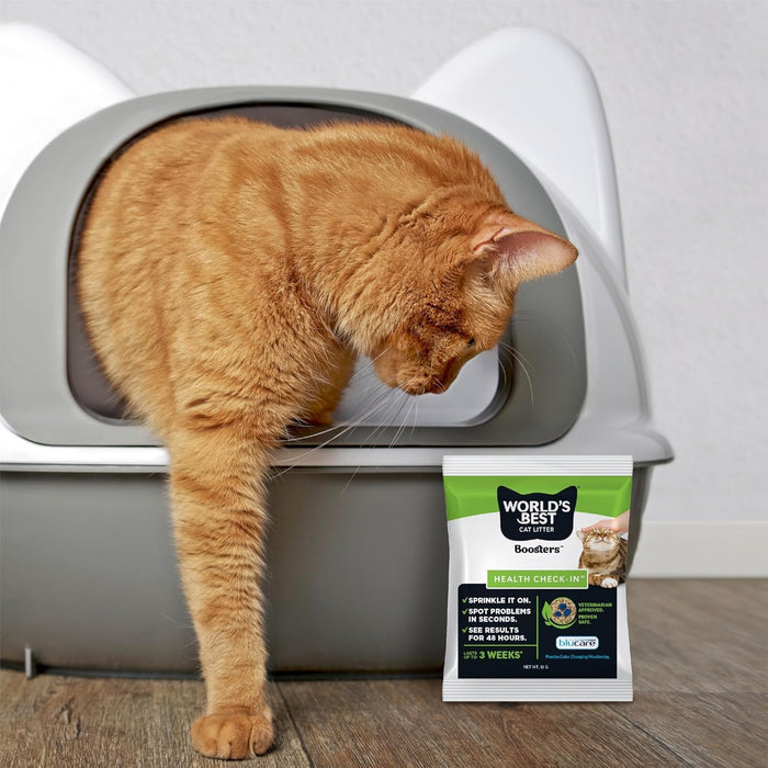 World's Best Cat Litter Boosters Health Check-In